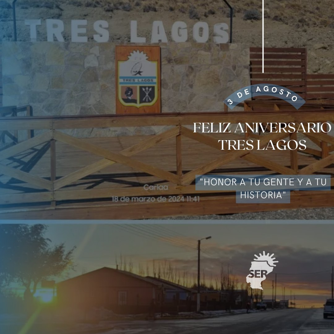 Tres Lagos: Orgullo Santacruceño en su Aniversario